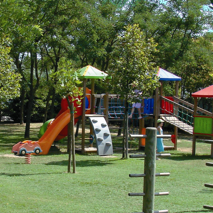 Playground for children at Camping Rubicone