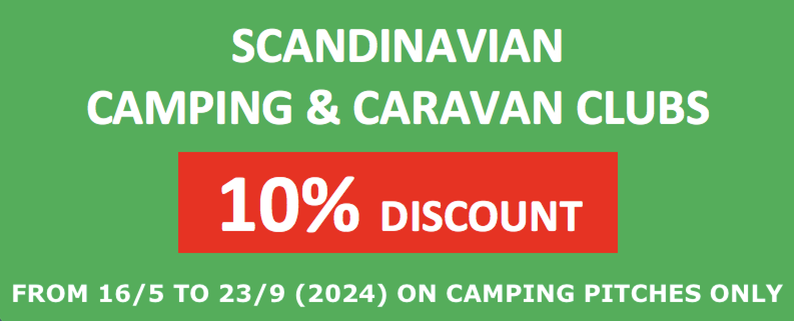 Scandinavian Camping & Caravan Clubs Discount 2024 Camping Rubicone