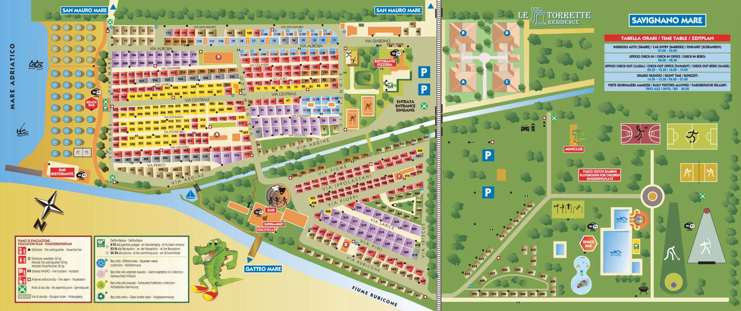 Mappa camping rubicone 2025 c